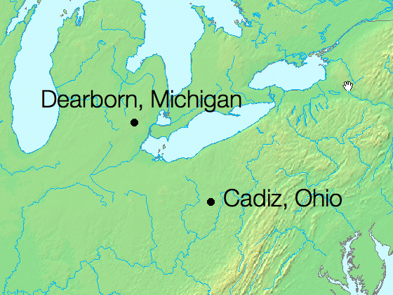Dearborn, Michigan is the main source of manufacturing Ford F150 trucks