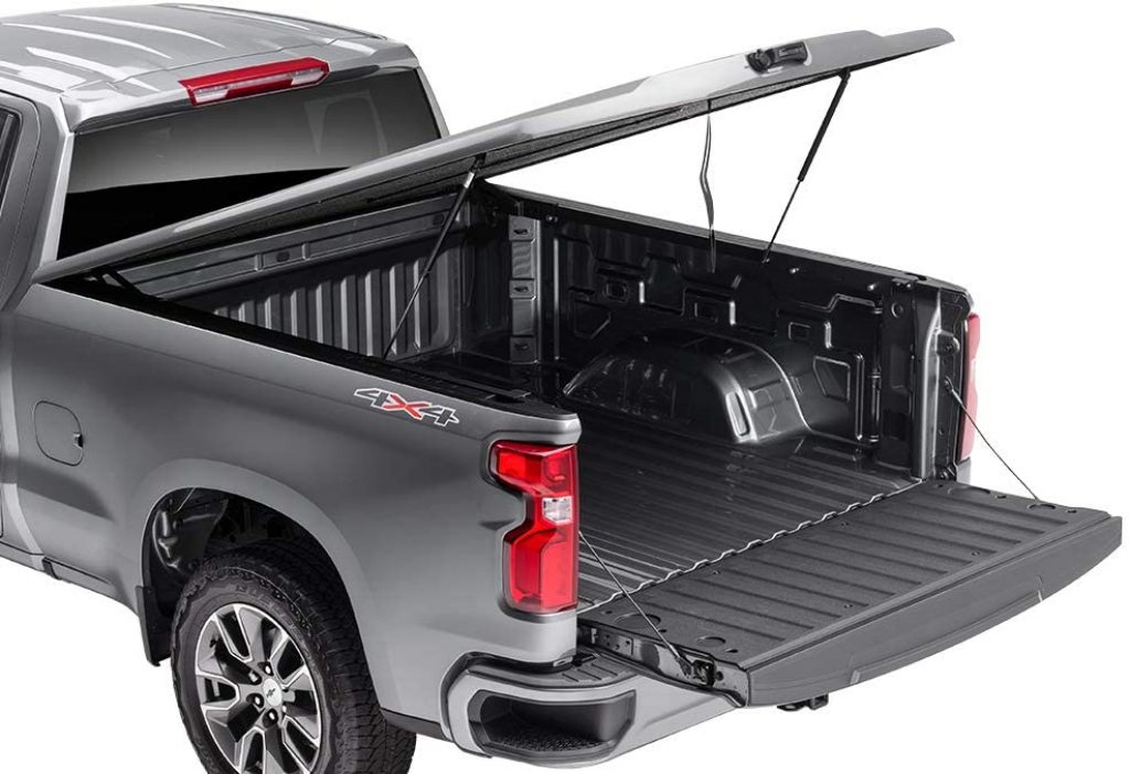 UnderCover Elite LX One-Piece Truck Bed Tonneau Cover UC4118L-040 tundra open