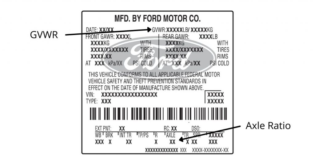 2007 Ford F150 Certification Label