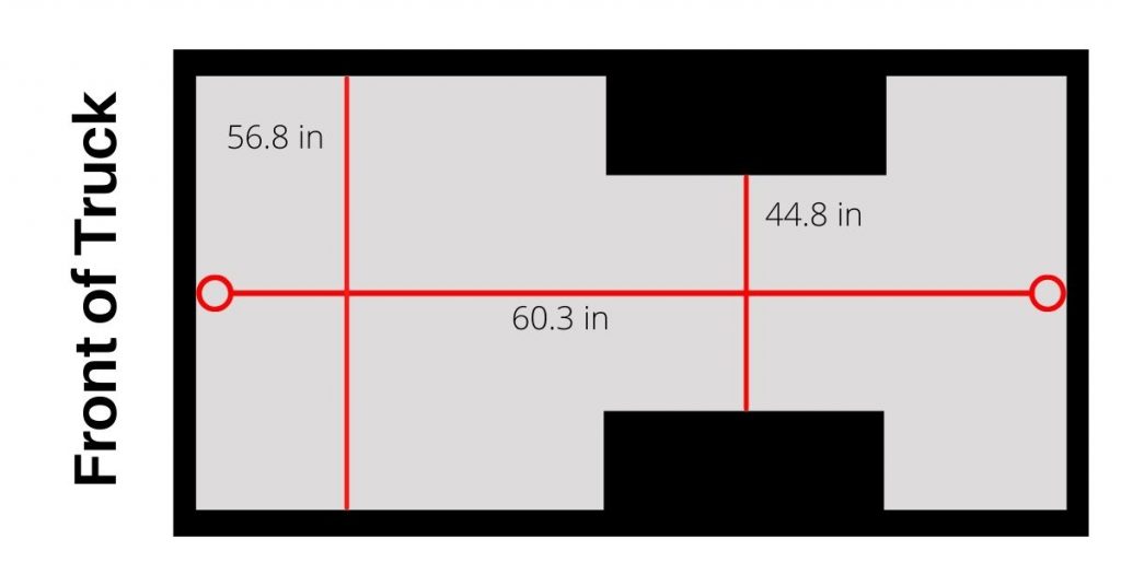 jeep gladiator bed dimension luigioman