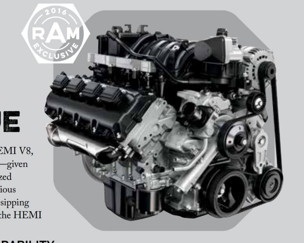5.7 L hemi engine ram 1500 2016