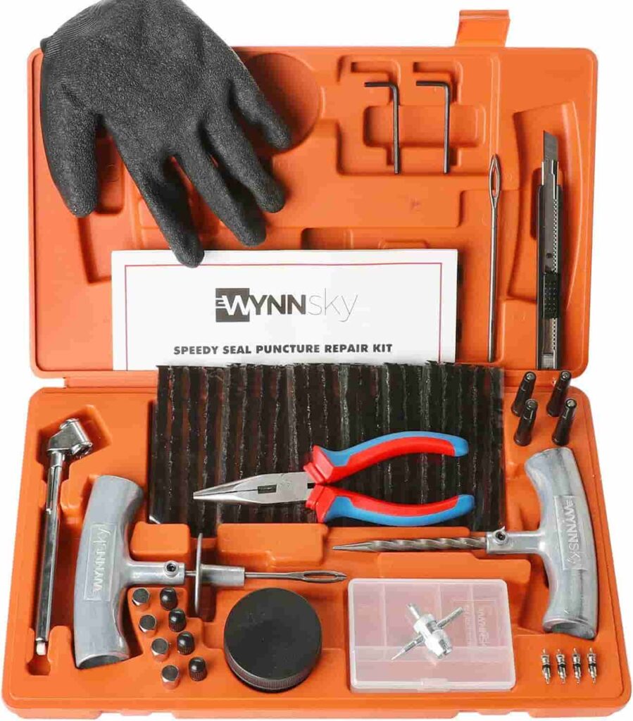 WYNNsky Heavy Duty Tire Repair Tool Kit
