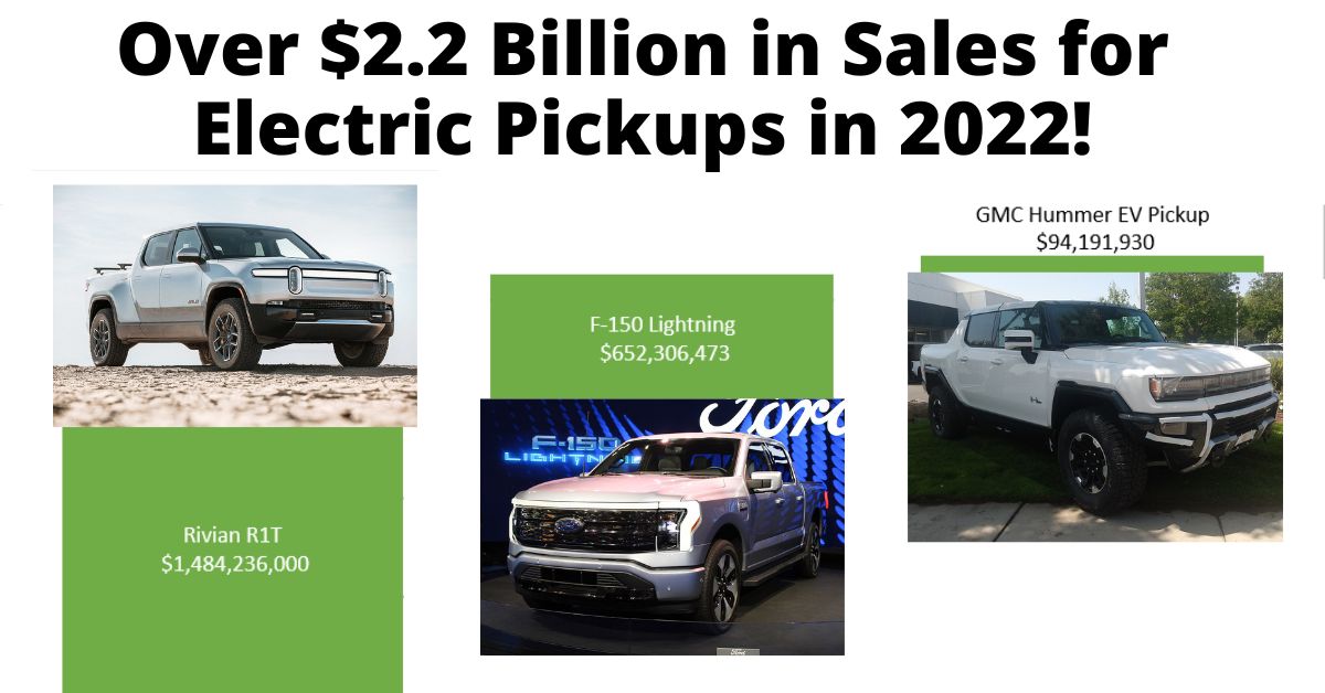 2022 electric pickup truck sales featured image