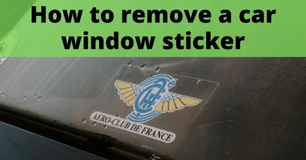 how to remove a car window sticker featured image